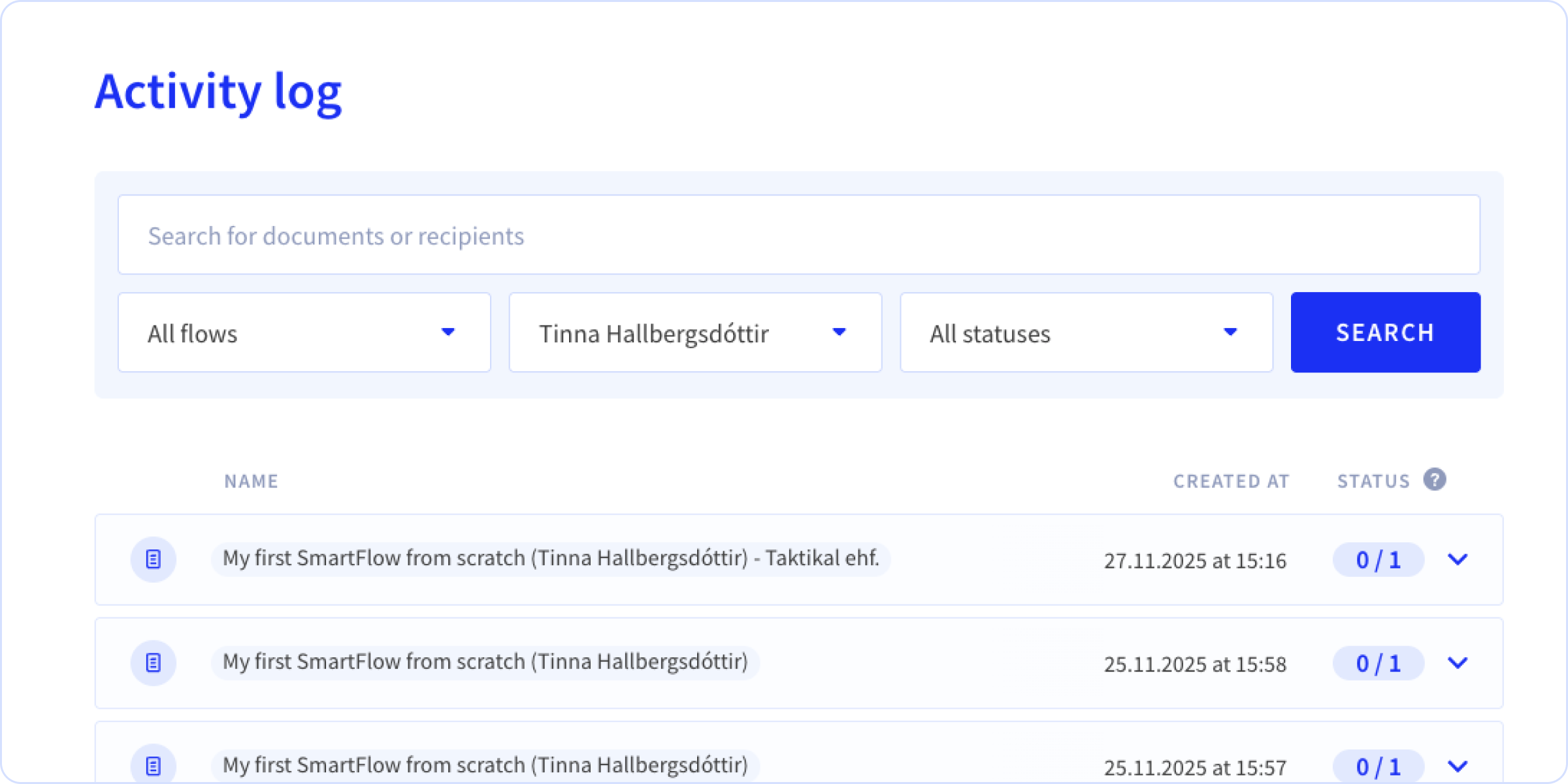 activity log display.png
